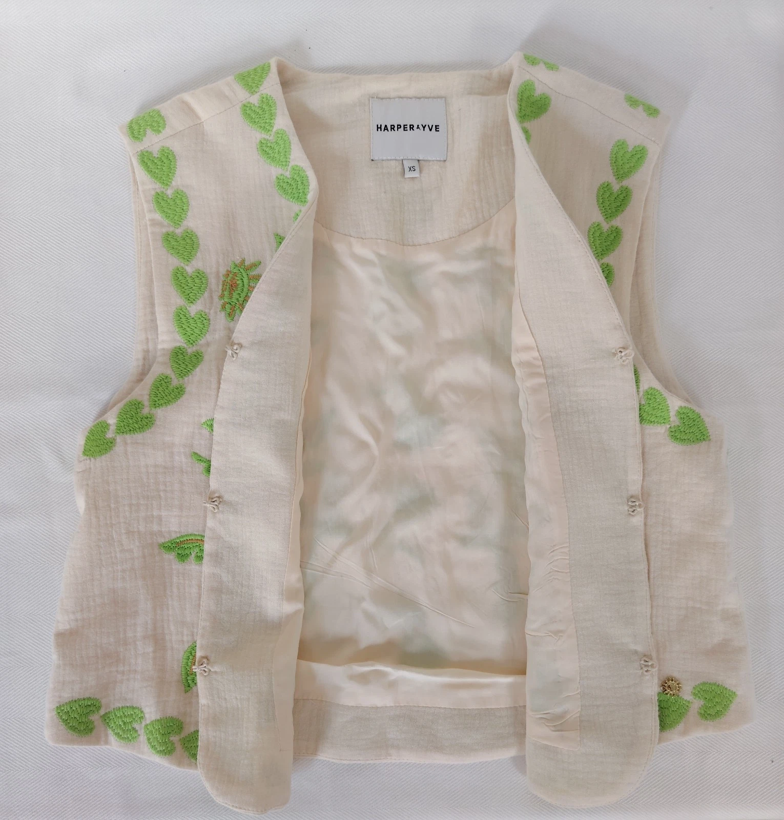Harper&Ive Freizeitweste mit floraler Stickerei