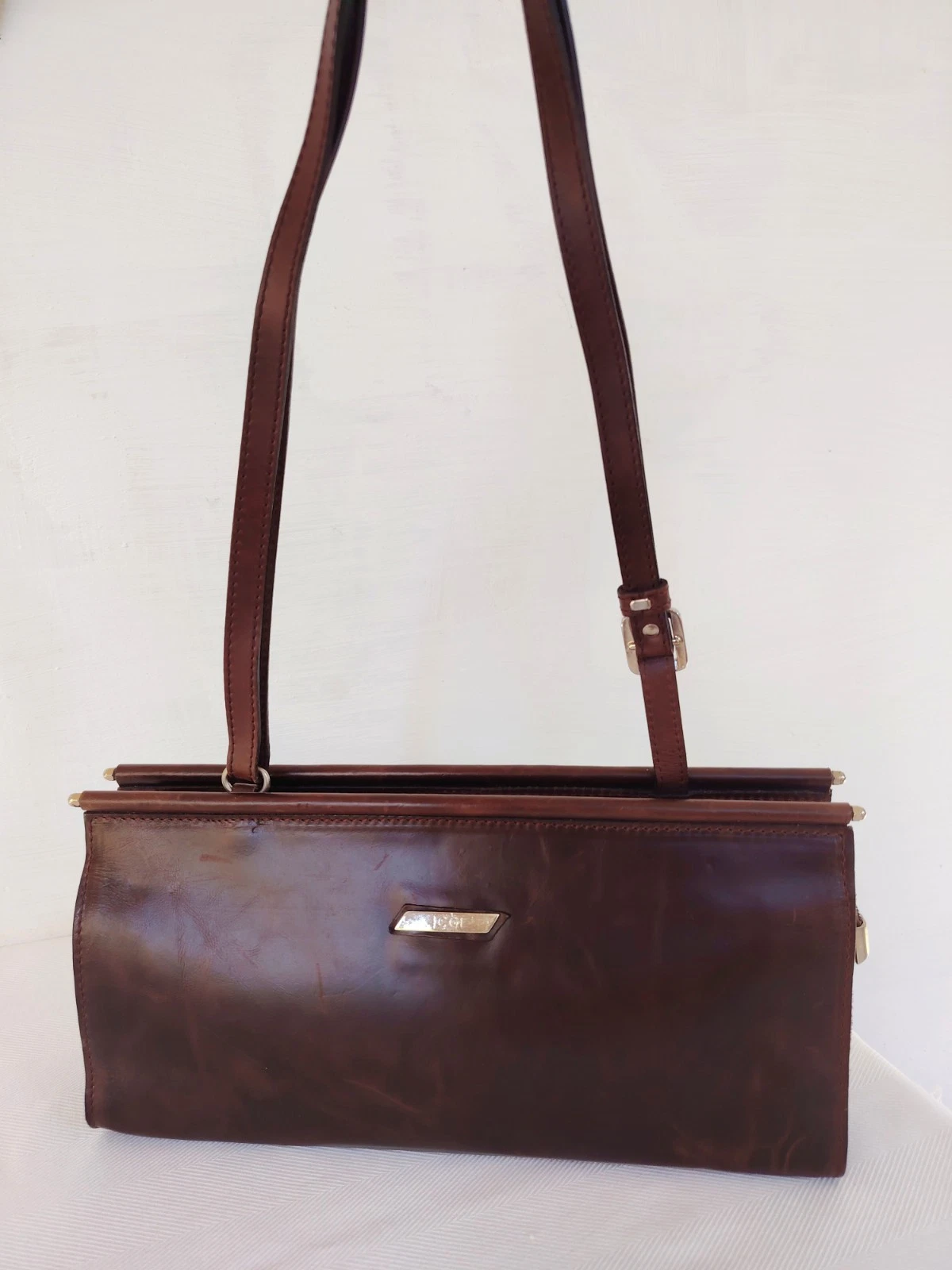 Braune Icci Damen Handtasche aus Leder