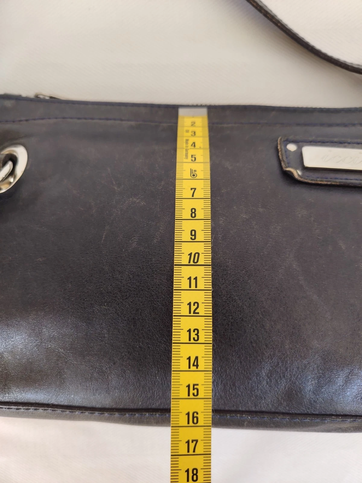 Schwarze Icci Handtasche im Vintage Stil