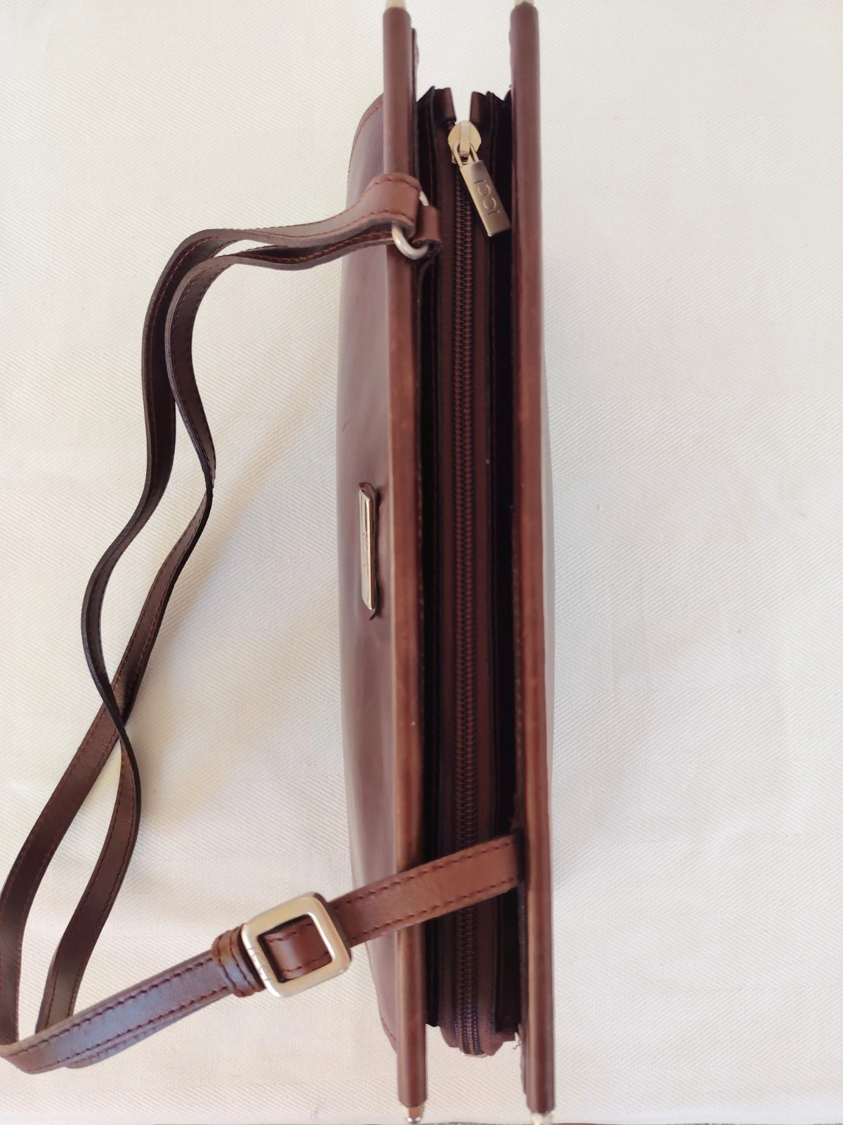 Vintage Damen Ledertasche mit Schulterriemen