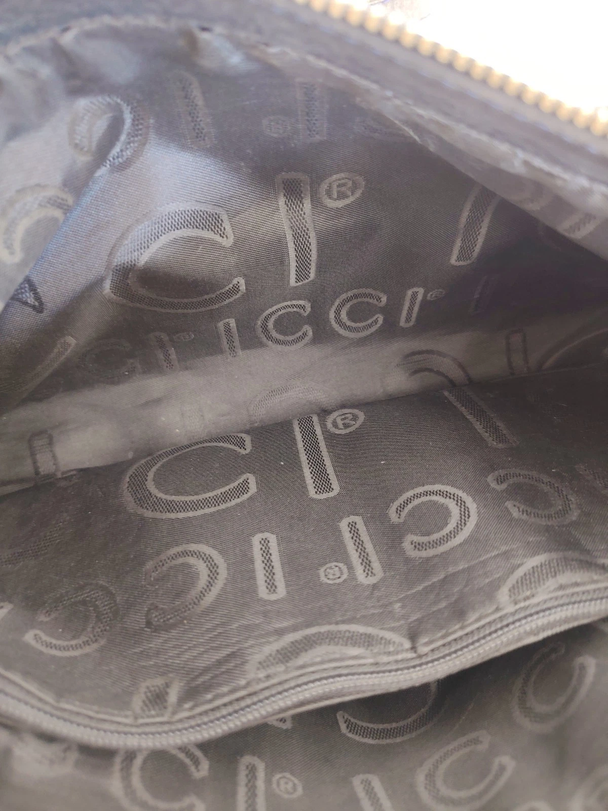 Kleine Damen Schultertasche aus Leder mit Reißverschluss