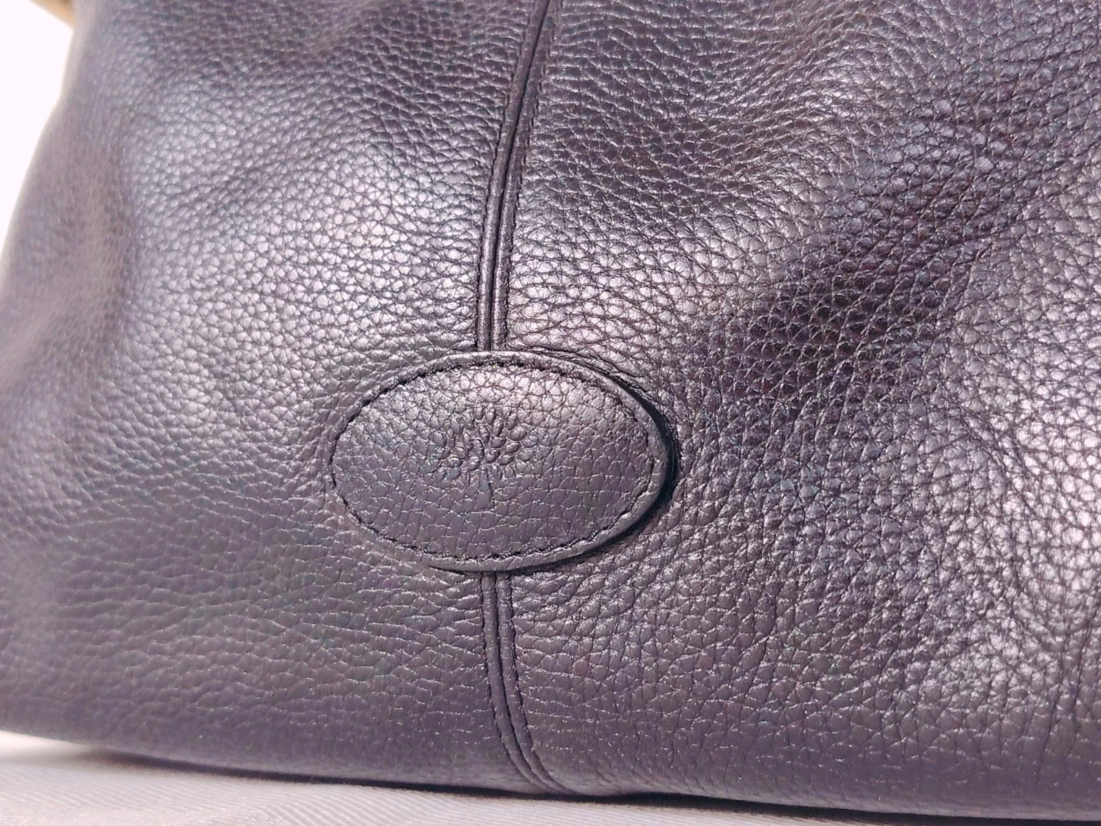 Mulberry Ledertasche mit goldfarbenem Verschluss