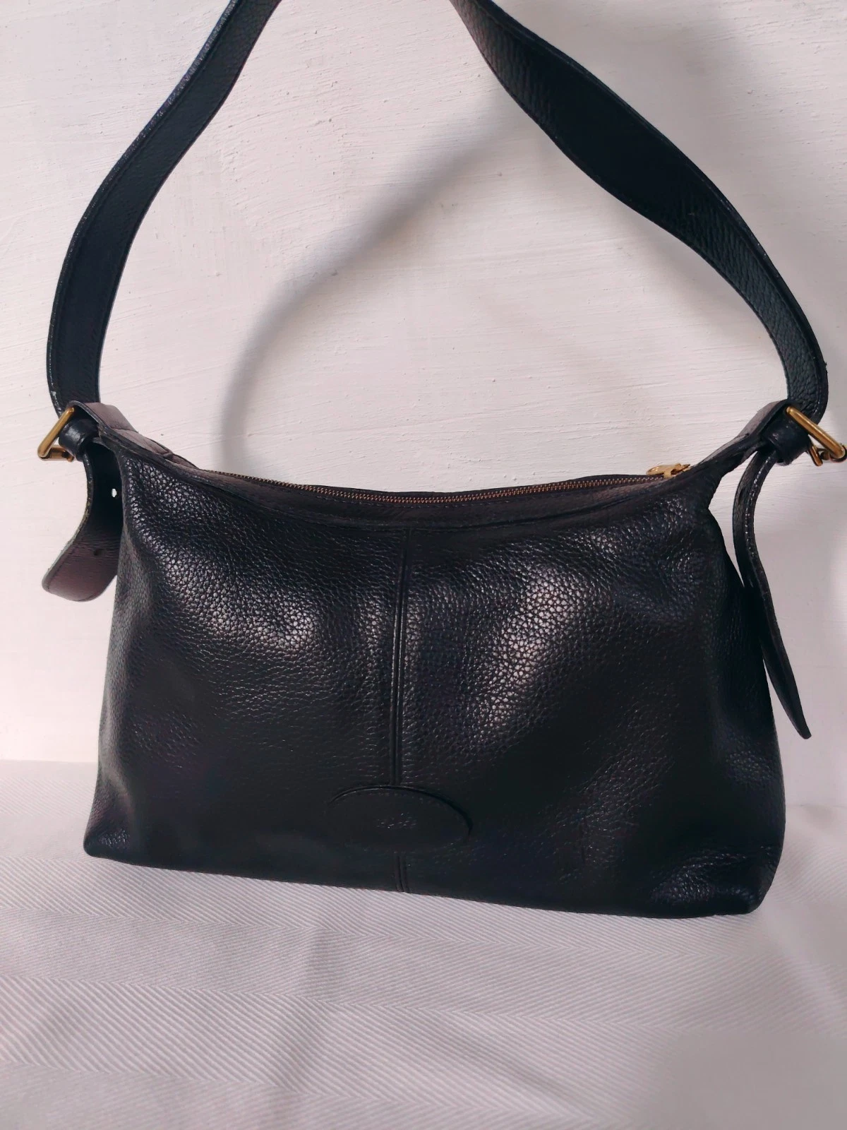 Kleine Mulberry Schultertasche mit schwarzem Lederriemen